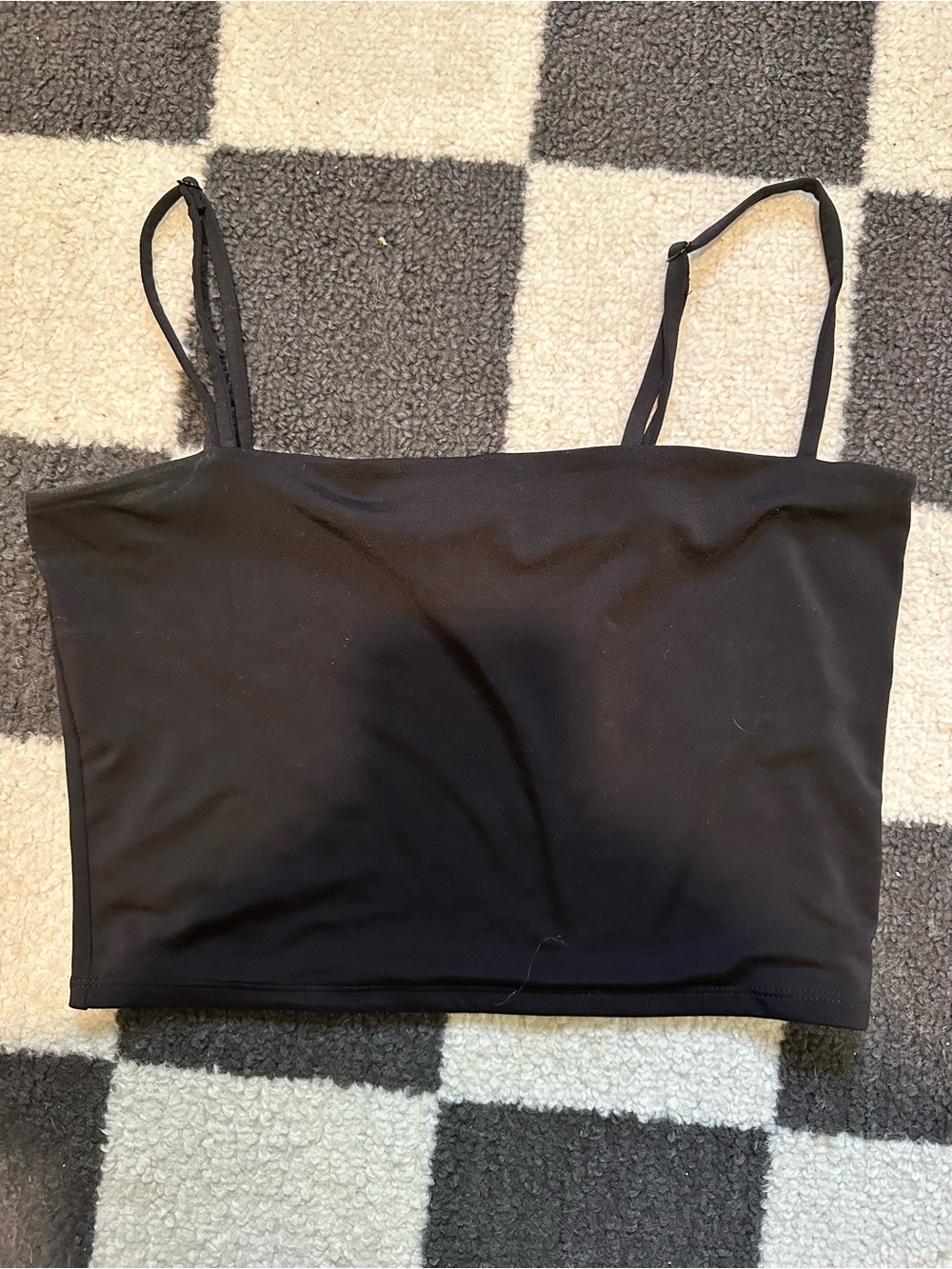 Express black contour tank top